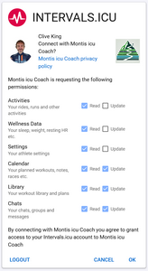 Authorise Montis access to Intervals.icu